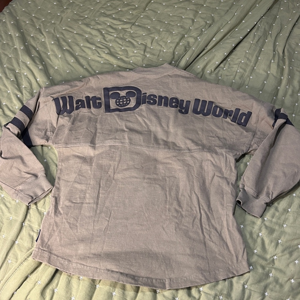 Disney Parks Authentic Walt Disney World Spirit Jersey Green Sweatshirt Small